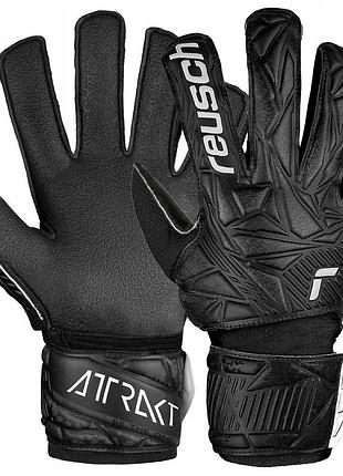 Рукавички воротарські reusch attrakt resist junior розм 4,5 футбольні для дітей на міні-футбол міцні