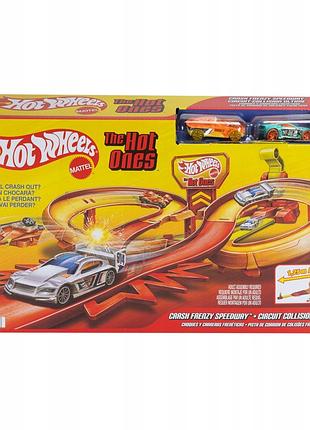Hot wheels аварійний ралі трек "the hot ones" для дітей віком від 3 років jfd11