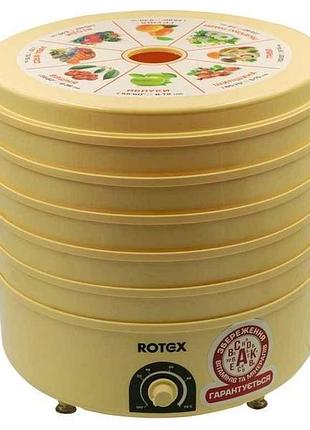 Электросушилка 520вт 5 поддонов для овощей и фруктов rd620-y тм rotex