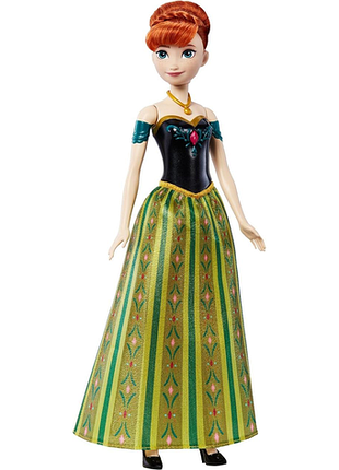 Disney анна співаюча лялька королева снігу з культовим вбранням і піснею "відновлення" з фільму disney королева снігу jdl59