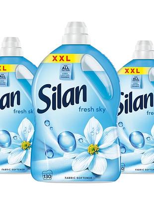 Silan fresh sky рідина для полоскання 390 прань 2,86л x3