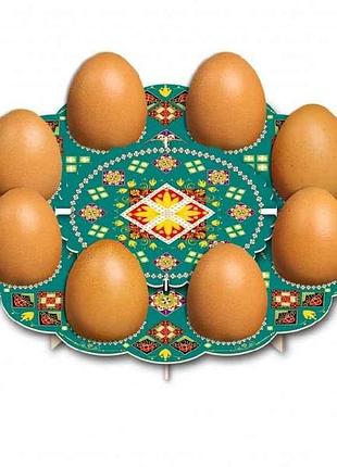Декоративная подставка для яиц no8 традиционная (8 яиц) тм easters