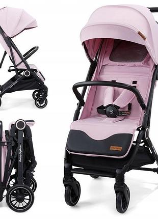 Дитяча прогулянкова коляска moby-system lena pink pro з функцією валізи