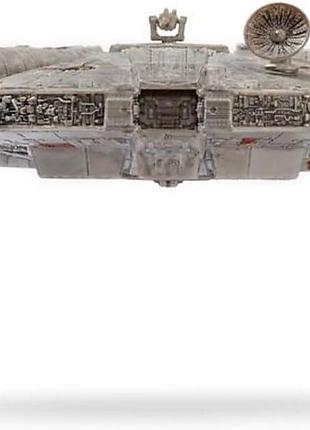 Star wars micro galaxy squadron assault class millennium falcon 18 см транспорт з мікрофігурками хан соло чубакка принцеса лея та 3