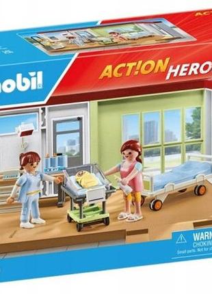 Ігровий набір playmobil 71616 action heroes пологове відділення