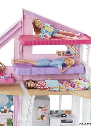 Будинок для ляльок barbie fxg57 malibu великий будинок для ляльок mattel