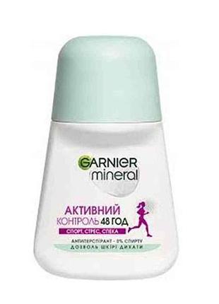 Дезодорант-антиперспірант активний контроль спорт, стрес 50мл тм garnier