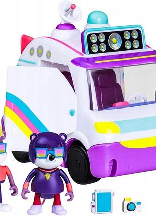 Іграшковий набір creature cases zwierzęce zagadki pojazd mice squad van + 2 фігурки