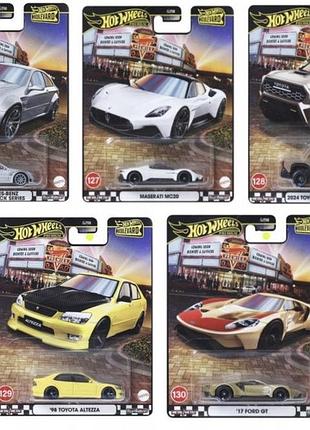 Hot wheels premium бульвар колекційний набір з 5 автомобілів gjt68 новинка