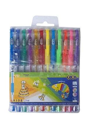 Набор из 12-ти гелевых ручек neonglitter, 12 цветов zb.2204-99 тм zibi
