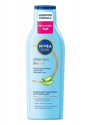 Набір з 3 штук бальзам після засмаги nivea after sun bronze 200 мл