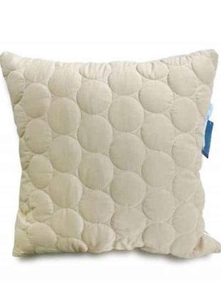Подушка холлофайбер економ стьобани кульки р.50*50 тм leleka-textile