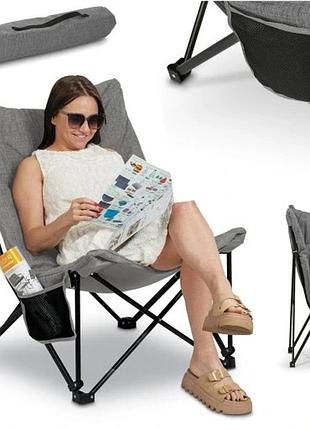 Рибальське крісло для кемпінгу туристичний стілець для риболовлі tadar relax 83x75x91