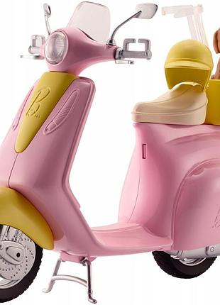 Barbie скутер з цуценям frp56 mattel великий рожевий для ляльок фігурка цуценя + каска