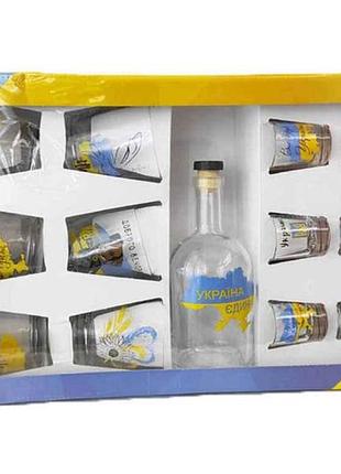 Набор 13пр. (графин 500мл 6 стоп6 стакан) патриотическая тм farglass