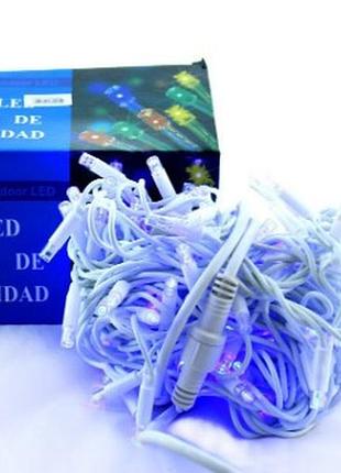 Уличная гирлянда бахрома xmas led 100l 3.3 b синяя 10 м
