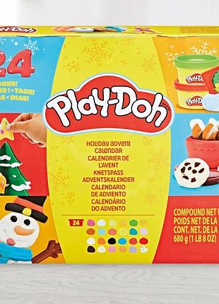 Play-doh ліпильна маса адвент-календар святкові аксесуари hasbro g0501
