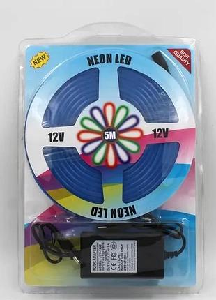 Лента силиконова led neon 5m multi with function 12v-220v