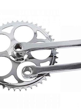 Шатун дорожный под клин 46т*170мм сp 900g, хром тм kelb.bike