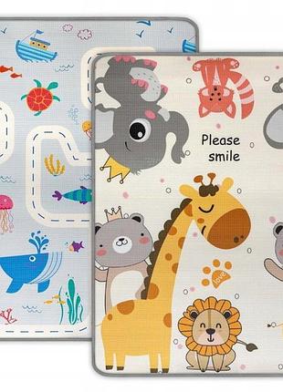Килимок пінистий milly mally kinder sea&africa 4685 водонепроникний рулонний