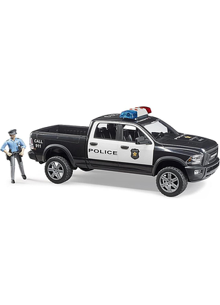 Bruder 02505 ram 2500 поліція пікап з поліцейським та світлово-звуковим модулем 1:16 транспорт рятувальний транспорт іграшки