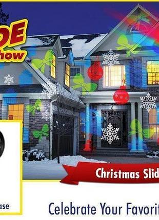 Лазерний проєктор star shover slide show 12 картинок підсвічування для будинку