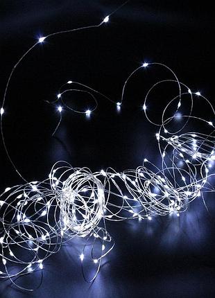 Светодиодная гирлянда xmas 200 led белая 10 м 220v
