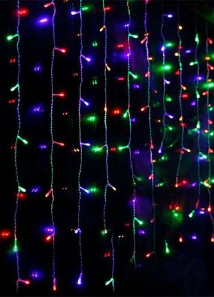 Гірлянда світлодіодна штора 200 led 3х2 м мульті