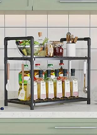 Стойка для кухонных принадлежностей с крючками