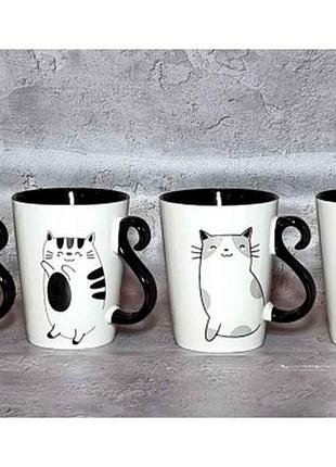 Чашка 330мл 4160-60 black black cat тм snt