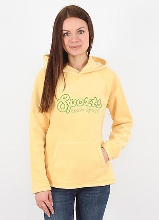 Теплая спортивная кофта жовтий, s