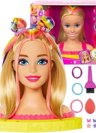 Набір лялька barbie голова для розчісування і стилізації зачіски волосся 20 елементів