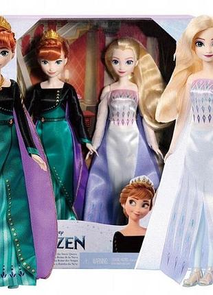 Набір ляльок анна і ельза disney frozen hmk51 країна льоду лялька принцеса + 2
