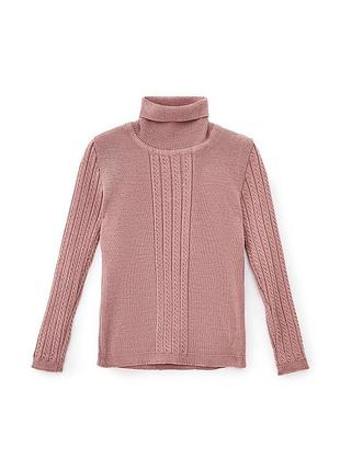 Водолазка для дiвчинки pretty какао art knit