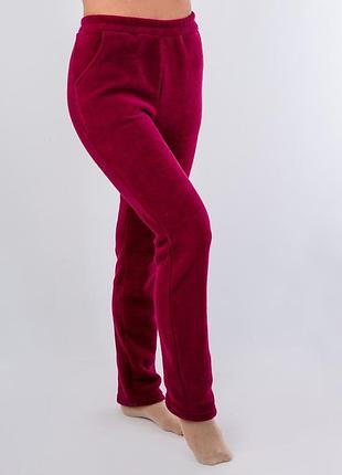 Флісові штани htl 013 вишнёвый, 3xl