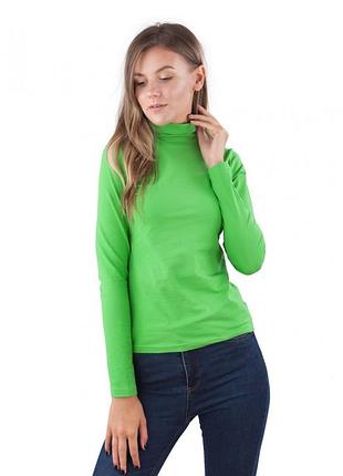 Водолазка женская хлопковая салатовый, 2xl