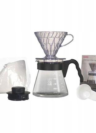 Набір hario v60 craft coffee drip+сервер+фільтри