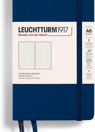 Блокнот leuchtturm1917 у крапку темно-синій 342921