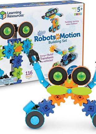 Learning resources gears! gears! gears! роботи з рухом 116-елементний будівельний набір