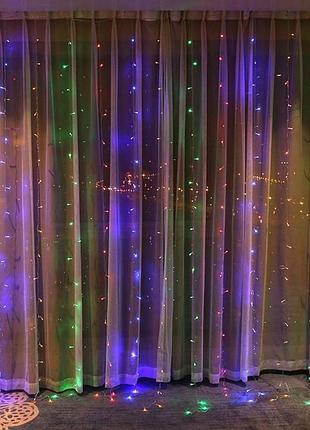 Гірлянда водоспад rd-080 240 led 2х2 м мультикольорова