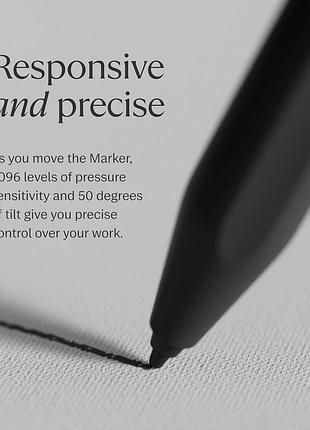 Remarkable marker plus стилус для планшета remarkable2 9 змінних наконечників чорний 2