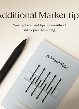 Remarkable marker plus стилус для планшета remarkable2 9 змінних наконечників чорний 6
