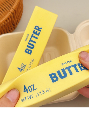 Антистрес-іграшка у формі пачки олії salted butter (сквіш масло) жовтий