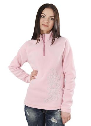 Кофта жіноча з флісу рожевий, xl