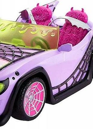 Лялька monster high оперетта 35,6 см автомобіль ghoul mobile + аксесуари hhk63