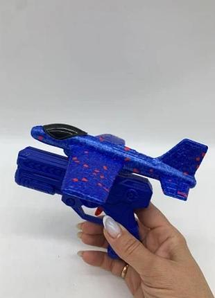 Самолет из пенопласта с пистолетом-катапультой детская летающая игрушка-планер
