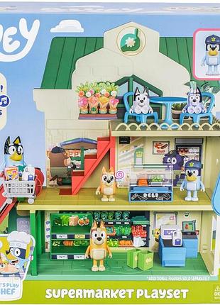 Іграшка moose toys bluey набір "супермаркет" зі звуком
