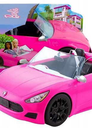 Автомобіль barbie кабріолет рожевий для ляльок