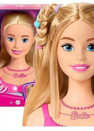 Лялька barbie з головою для стилізації + 20 аксесуарів для стилізації волосся hmd88