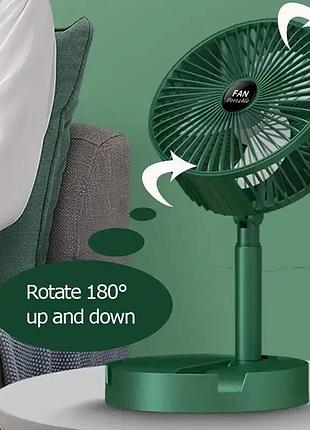 Мини вентилятор без акб telescopic folding fan с usb 2